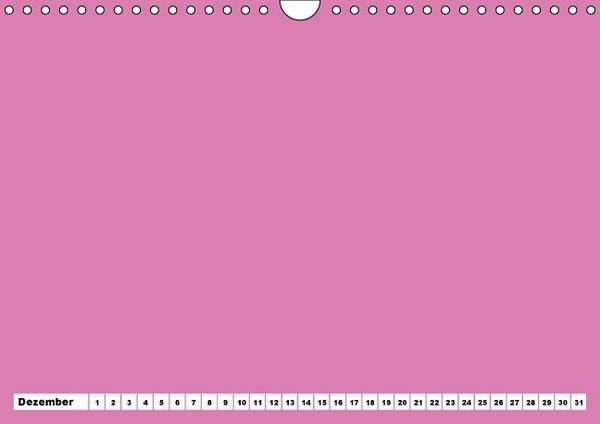 Produktbild: Bunter Bastelkalender f&uuml;r M&auml;dchen (Wandkalender immerw&auml;hrend DIN A4 quer)