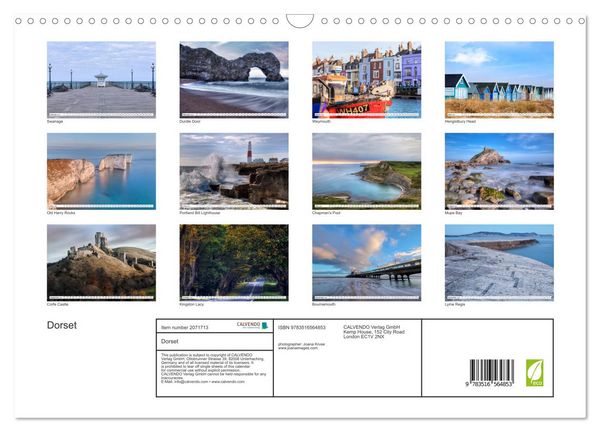 Produktbild: Dorset (Wall Calendar 2026 DIN A3 landscape), CALVENDO 12 Month Wall Calendar