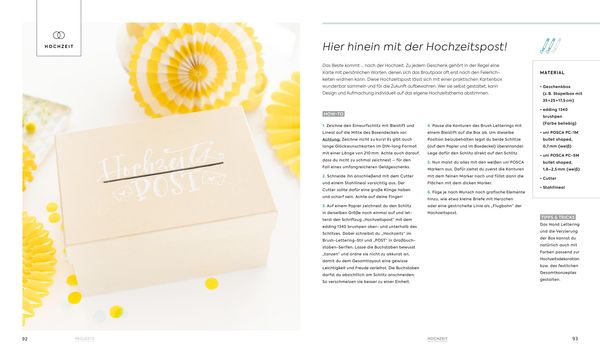 Produktbild: Handlettering Projekte &ndash; 50 neue Ideen f&uuml;r Feste, Wohndeko und mehr