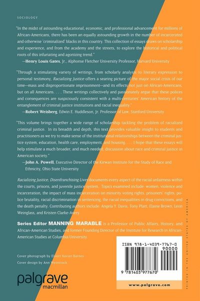 Produktbild: Racializing Justice, Disenfranchising Lives