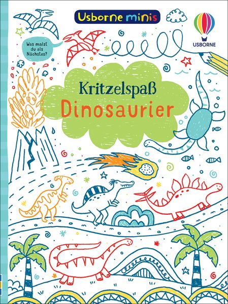 Usborne Minis: Kritzelspaß Dinosaurier, Taschenbuch von Simon Tudhope, Usborne, 978-1-78941-755-5