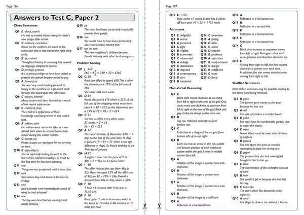 Produktbild: Collins 11+ - 11+ Verbal Reasoning, Non-Verbal Reasoning & Maths Practice Papers Book 2 (Bumper Book with 4 Sets of Tests)