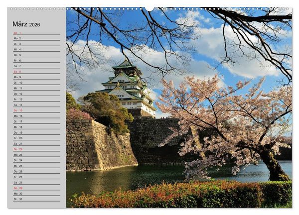 Produktbild: Japan &bull; Impressionen (Wandkalender 2026 DIN A2 quer), CALVENDO Monatskalender