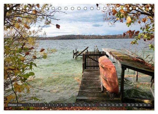 Produktbild: Starnberger See - Auf den Spuren von Ludwig II. und Sisi (Tischkalender 2026 DIN A5 quer), CALVENDO Monatskalender