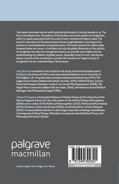Produktbild: Global Justice and the Politics of Recognition