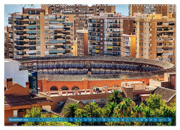 Produktbild: Malaga Highlights der Stadt an der Costa del Sol (Wandkalender 2026 DIN A2 quer), CALVENDO Monatskalender