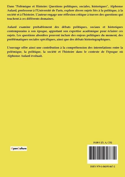Produktbild: Pol&eacute;mique et histoire