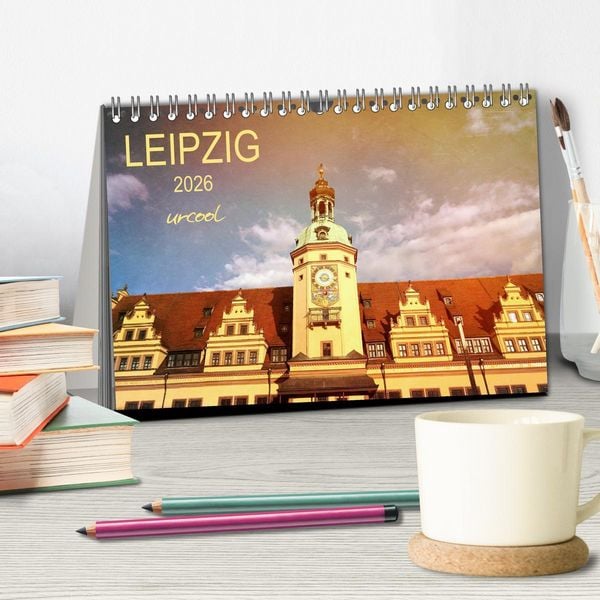 Produktbild: LEIPZIG urcool (Tischkalender 2026 DIN A5 quer), CALVENDO Monatskalender