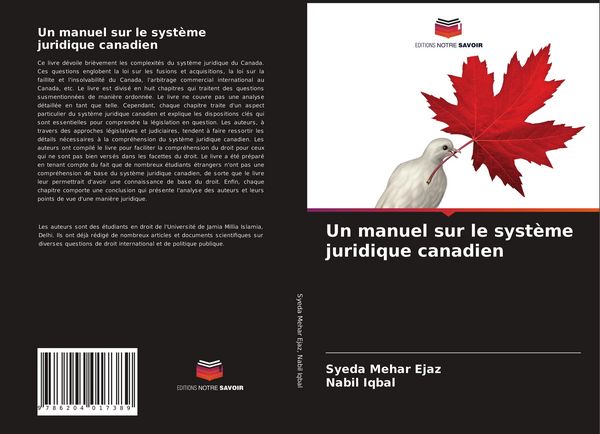 Produktbild: Un manuel sur le syst&egrave;me juridique canadien