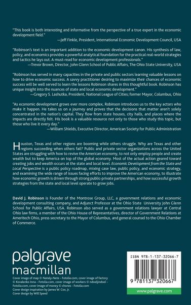 Produktbild: Economic Development from the State and Local Perspective