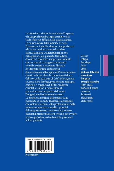 Produktbild: Gestione delle crisi in medicina d'urgenza e terapia intensiva