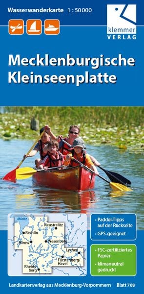 Produktbild: Wasserwanderkarte Mecklenburgische Kleinseenplatte