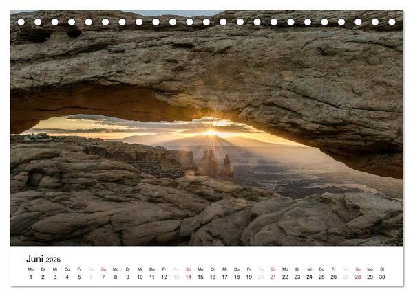 Produktbild: Nationalparks in Utah (Tischkalender 2026 DIN A5 quer), CALVENDO Monatskalender