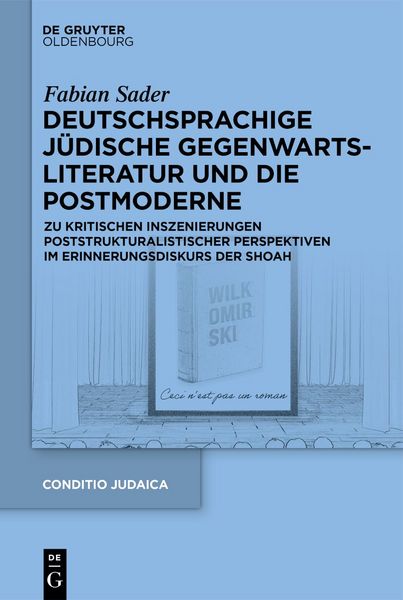 Produktbild: Deutschsprachige j&uuml;dische Gegenwartsliteratur und die Postmoderne