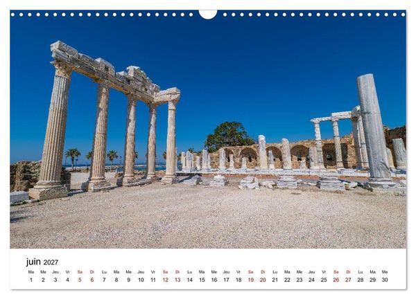 Produktbild: LA RIVIERA TURQUE Antiquit&eacute;. C&ocirc;te. Lumi&egrave;re. (Calendrier mural 2027 DIN A3 vertical), CALVENDO calendrier mensuel