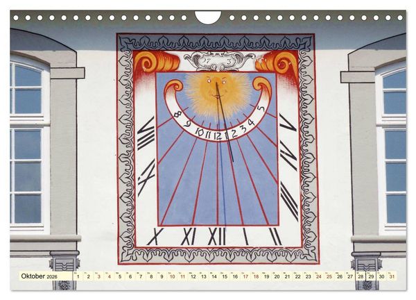 Produktbild: Sonnenuhren - Sonnenstunden (Wandkalender 2026 DIN A4 quer), CALVENDO Monatskalender