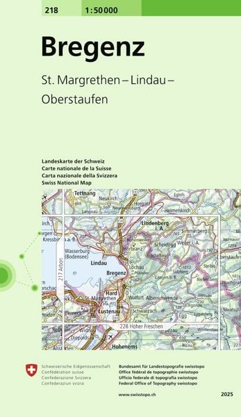 Produktbild: Swisstopo 1 : 50 000 Bregenz