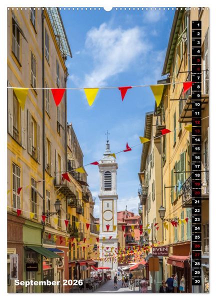 Produktbild: Idyllisches Nizza (hochwertiger Premium Wandkalender 2026 DIN A2 hoch), Kunstdruck in Hochglanz