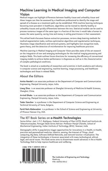 Produktbild: Machine Learning in Medical Imaging and Computer Vision