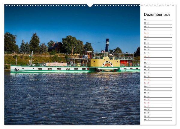 Produktbild: Schaufelraddampfer (Wandkalender 2026 DIN A2 quer), CALVENDO Monatskalender