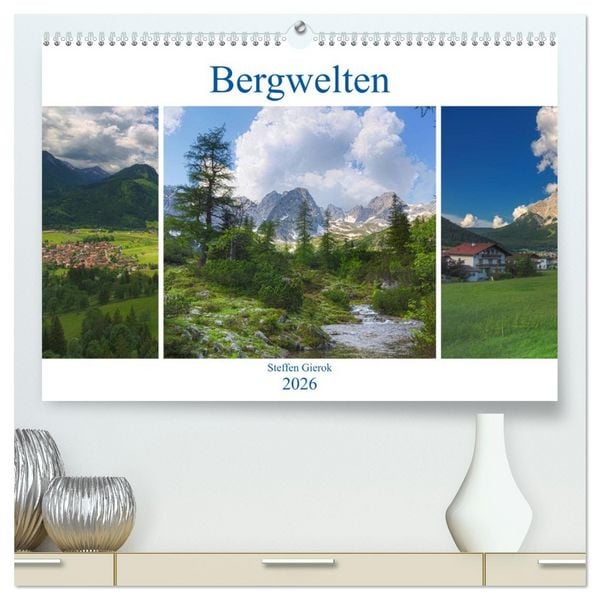 Produktbild: Bergwelten (hochwertiger Premium Wandkalender 2026 DIN A2 quer), Kunstdruck in Hochglanz