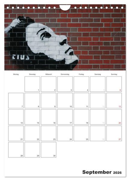 Produktbild: GRAFFITI 2026 / Planer (Wandkalender 2026 DIN A4 hoch), CALVENDO Monatskalender