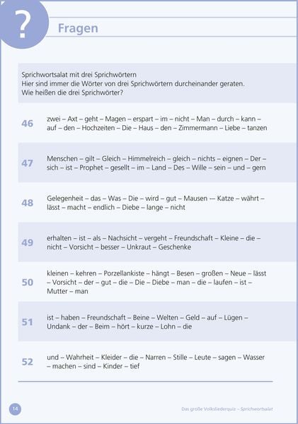 Produktbild: Sprichwortsalat