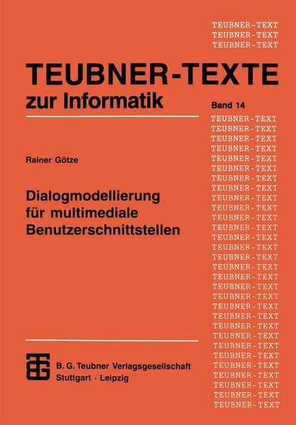 Produktbild: Dialogmodellierung f&uuml;r multimediale Benutzerschnittstellen
