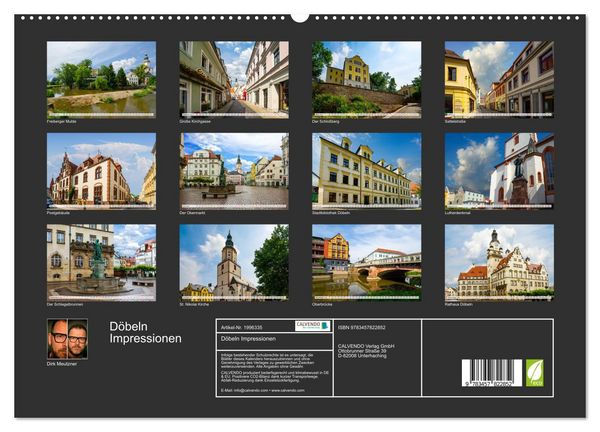 Produktbild: D&ouml;beln Impressionen (hochwertiger Premium Wandkalender 2026 DIN A2 quer), Kunstdruck in Hochglanz
