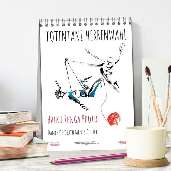 Produktbild: TOTENTANZ HERRENWAHL Haiku Zenga Photo DANCE OF DEATH MEN'S CHOICE (Tischkalender 2026 DIN A5 hoch), CALVENDO Monatskalender