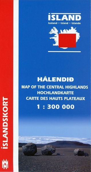 Island 1 : 300 000. Hochlandkarte, Karte von , Mál og Menning, 978-9979-3-2398-3