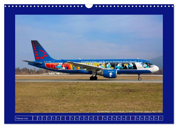 Produktbild: Bunte Airliner (Wandkalender 2026 DIN A3 quer), CALVENDO Monatskalender