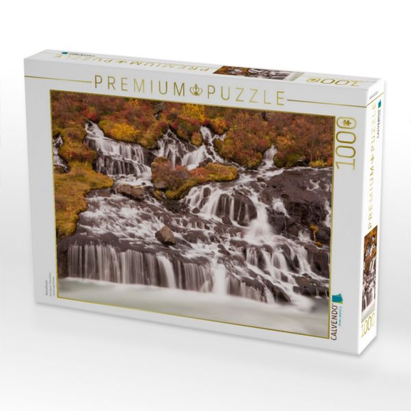 Produktbild: CALVENDO Puzzle Hraunfossar | 1000 Teile Lege-Gr&ouml;&szlig;e 64x48cm Foto-Puzzle f&uuml;r gl&uuml;ckliche Stunden