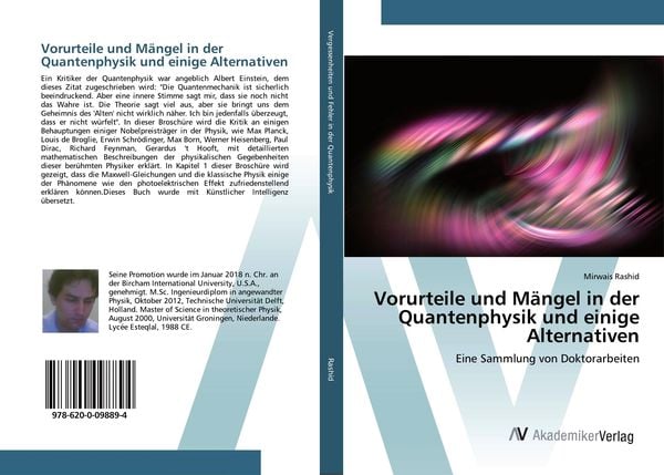 Produktbild: Vorurteile und M&auml;ngel in der Quantenphysik und einige Alternativen