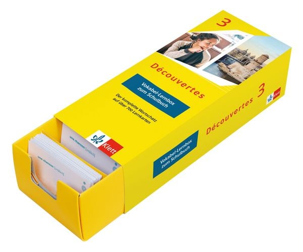 Découvertes 3 (ab 2020) - Vokabel-Lernbox zum Schulbuch 3. Lernjahr, Taschenbuch von , Klett Lerntraining bei PONS Langenscheidt GmbH, 9783129240687
