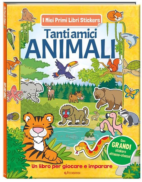 Produktbild: Tanti amici animali. I miei primi libri stickers