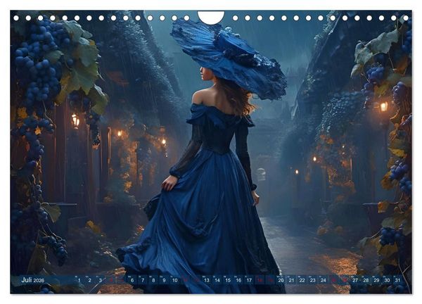Produktbild: Elegante Momente - Frauen in harmonischer Umgebung (Wandkalender 2026 DIN A4 quer), CALVENDO Monatskalender