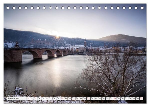 Produktbild: Heidelberg - Die romantische Stadt am Fluss (Tischkalender 2027 DIN A5 quer), CALVENDO Monatskalender