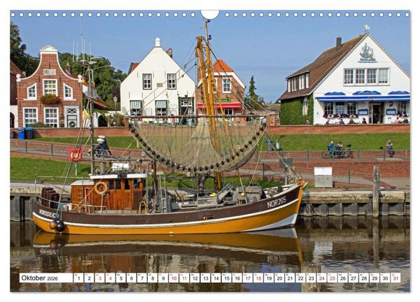 Produktbild: GREETSIEL - Schafe - Krabbenkutter - M&ouml;wen (Wandkalender 2026 DIN A3 quer), CALVENDO Monatskalender
