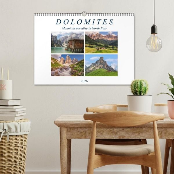 Produktbild: Dolomites, mountain paradise in North Italy (Wall Calendar 2026 DIN A3 landscape), CALVENDO 12 Month Wall Calendar