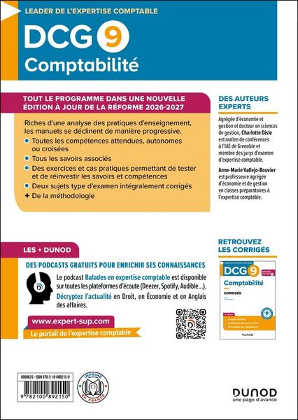 Produktbild: Dcg 9 comptabilite manuel reforme