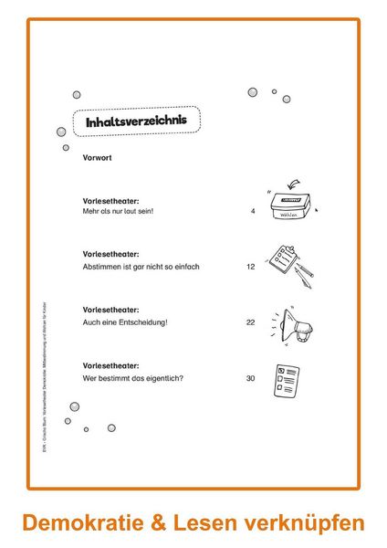 Produktbild: Vorlesetheater Demokratie: Mitbestimmung und Wahlen f&uuml;r Kinder