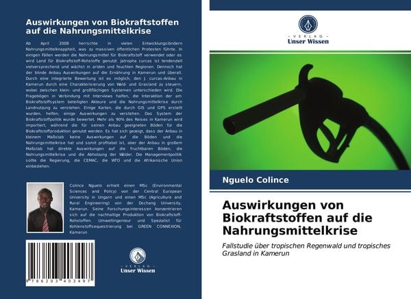 Produktbild: Auswirkungen von Biokraftstoffen auf die Nahrungsmittelkrise