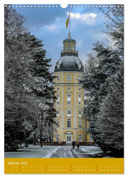 Produktbild: Sch&ouml;nes Karlsruhe (Wandkalender 2026 DIN A3 hoch), CALVENDO Monatskalender