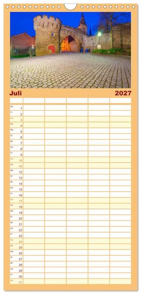 Produktbild: Familienplaner 2027 - Willkommen im Saalekreis mit 5 Spalten (Wandkalender, 21 x 45 cm) CALVENDO