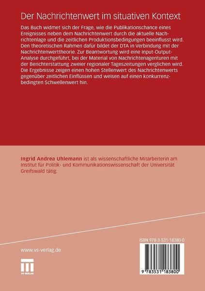 Produktbild: Der Nachrichtenwert im situativen Kontext