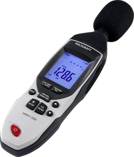 Produktbild: VOLTCRAFT UM5/1 200 Temperaturadapter -200 - 1372 &deg;C F&uuml;hler-Typ K Multifunktions-Umweltmessger&auml;t 5in1