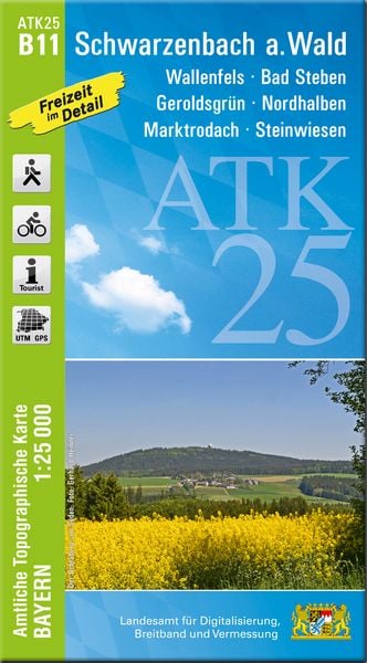 Produktbild: ATK25-B11 Schwarzenbach a.Wald (Amtliche Topographische Karte 1:25000)