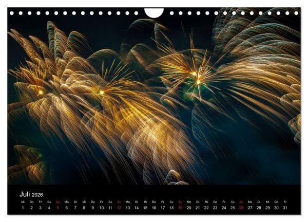 Produktbild: Das Feuerwerk (Wandkalender 2026 DIN A4 quer), CALVENDO Monatskalender