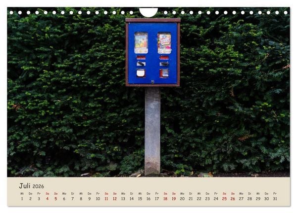 Produktbild: Kaugummiautomaten (Wandkalender 2026 DIN A4 quer), CALVENDO Monatskalender